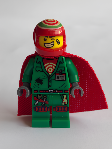 Минифигурка Lego Hidden Side Douglas Elton / El Fuego - Coveralls with Helmet and Cape hs010 U